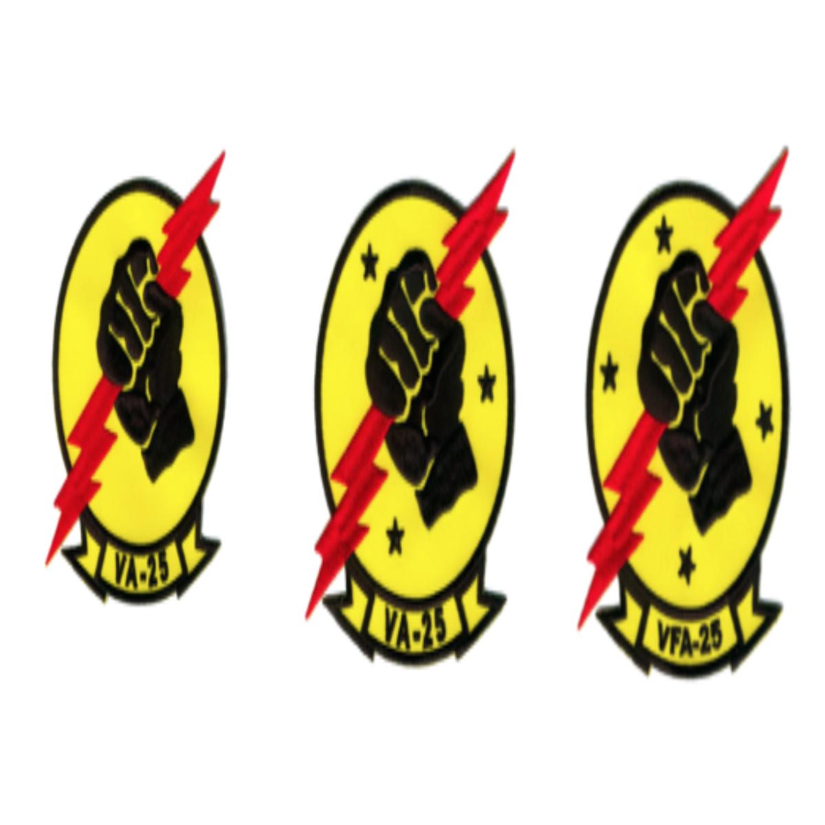 Officially Licensed US Navy VA/VFA-25 Fist of the Fleet Patches