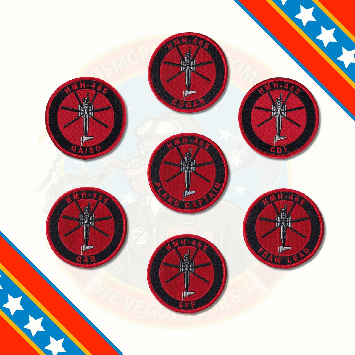 Official HMH-465 Warhorse CH-53 Flightline Qual Patches
