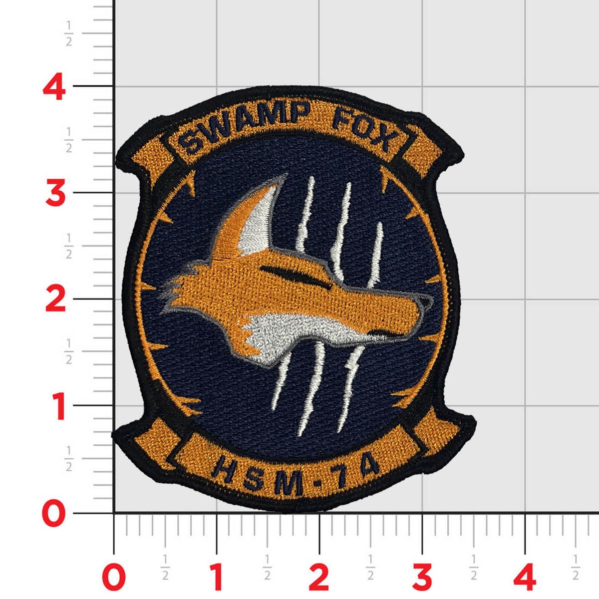 Officially Licensed US Navy HSM-74 Swamp Fox Squadron Patch