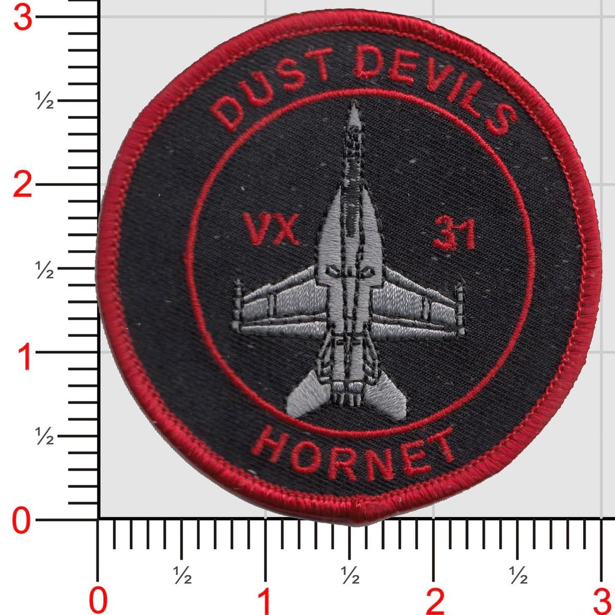 Official VX-31 Dust Devils F-18 Superhornet Shoulder Patches