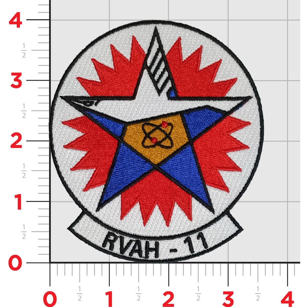 Officially Licensed US Navy RVAH-11 Checkertails Squadron Patch