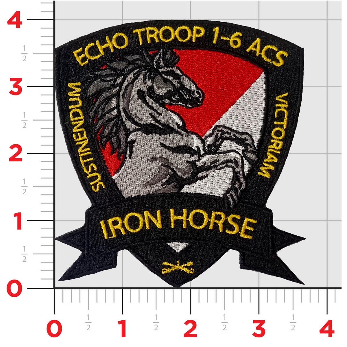 Official E Troop 1-6 Iron Horse Cavalry Patch
