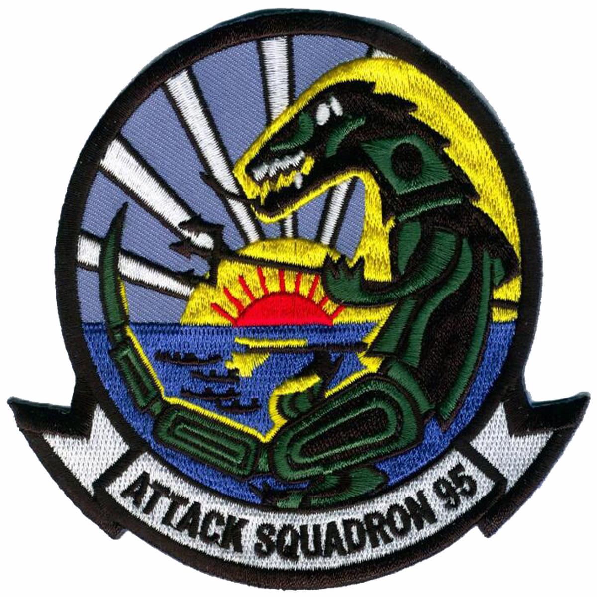 Officially Licensed US Navy VA-95 Green Lizards Patch