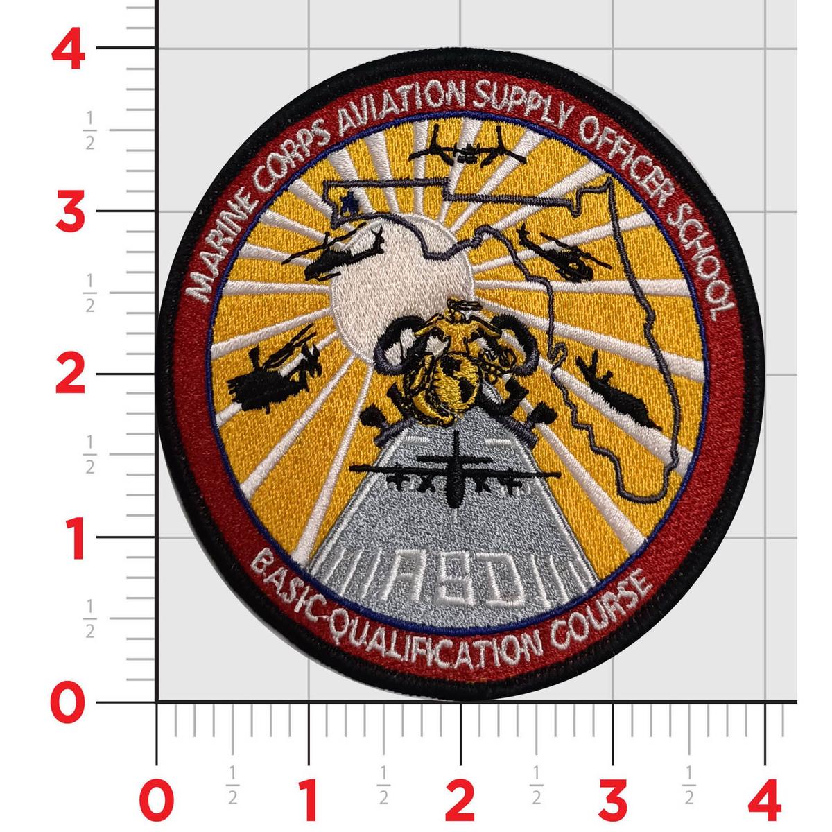 Officially Licensed USMC Aviation Supply Officers School Patch