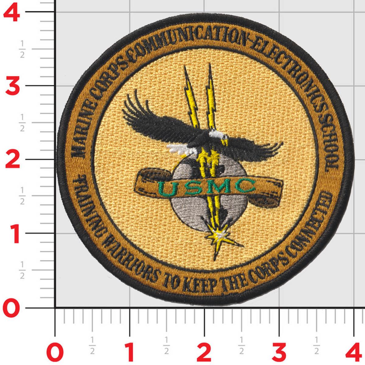Officially Licensed USMC Communications & Electronics MCCES School Patch