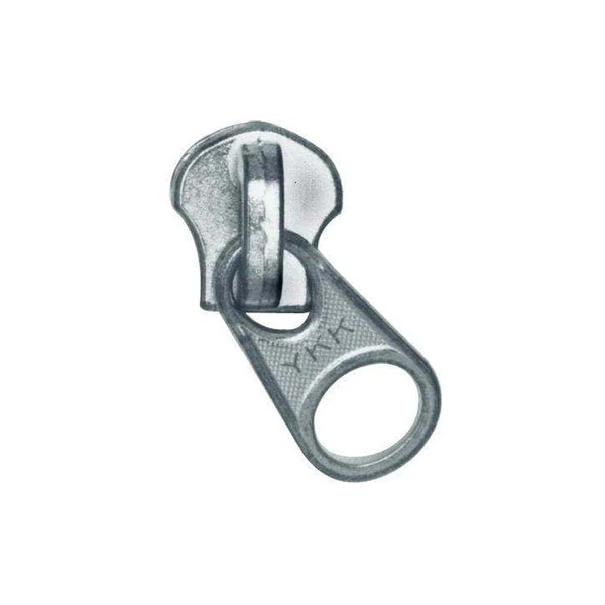 10 Nickel Metal YKK Short Tab Semi-Swivel Slider Zinc Alloy