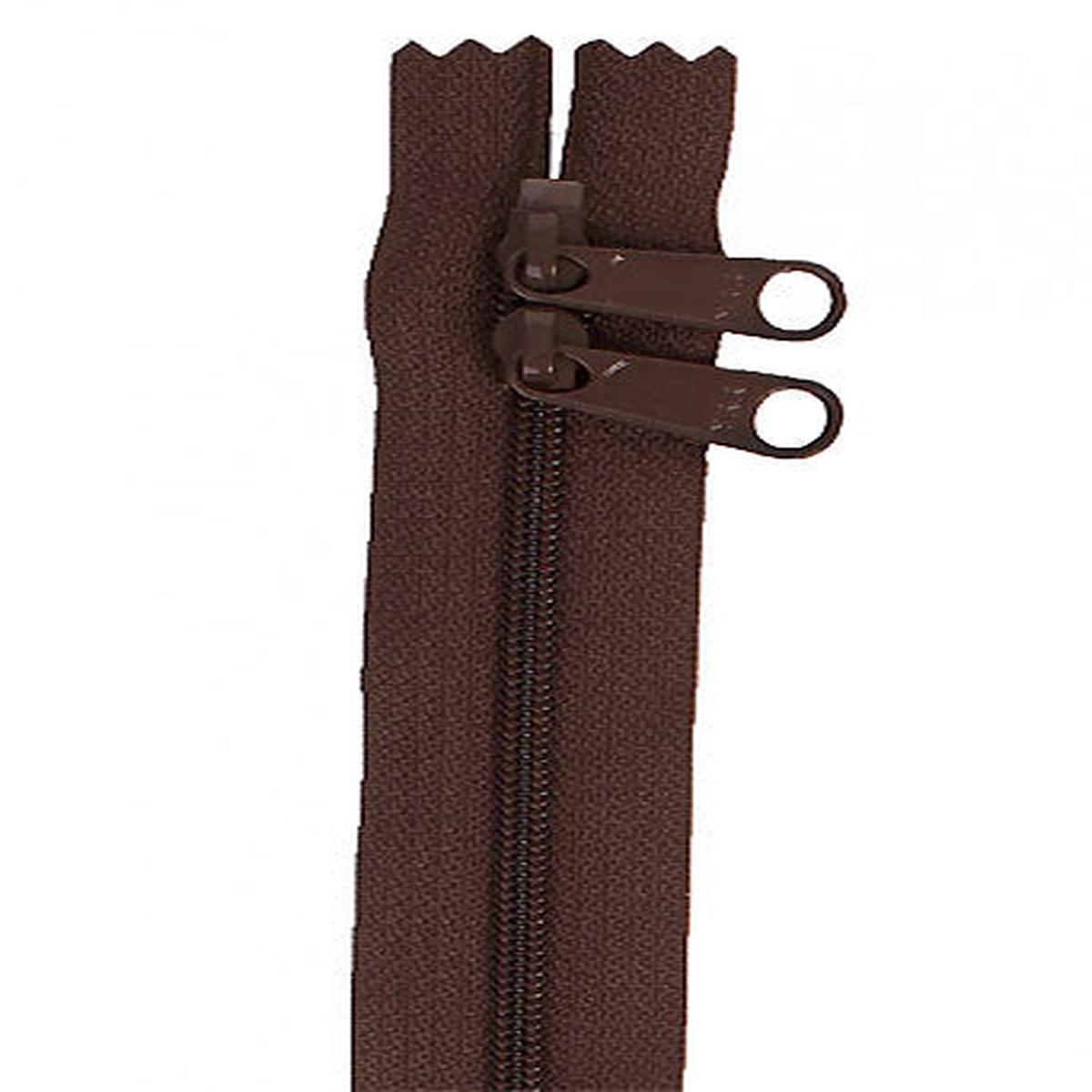 40 Inch Double Slide Nylon Coil Zipper #4.5 from By Annie - Sable