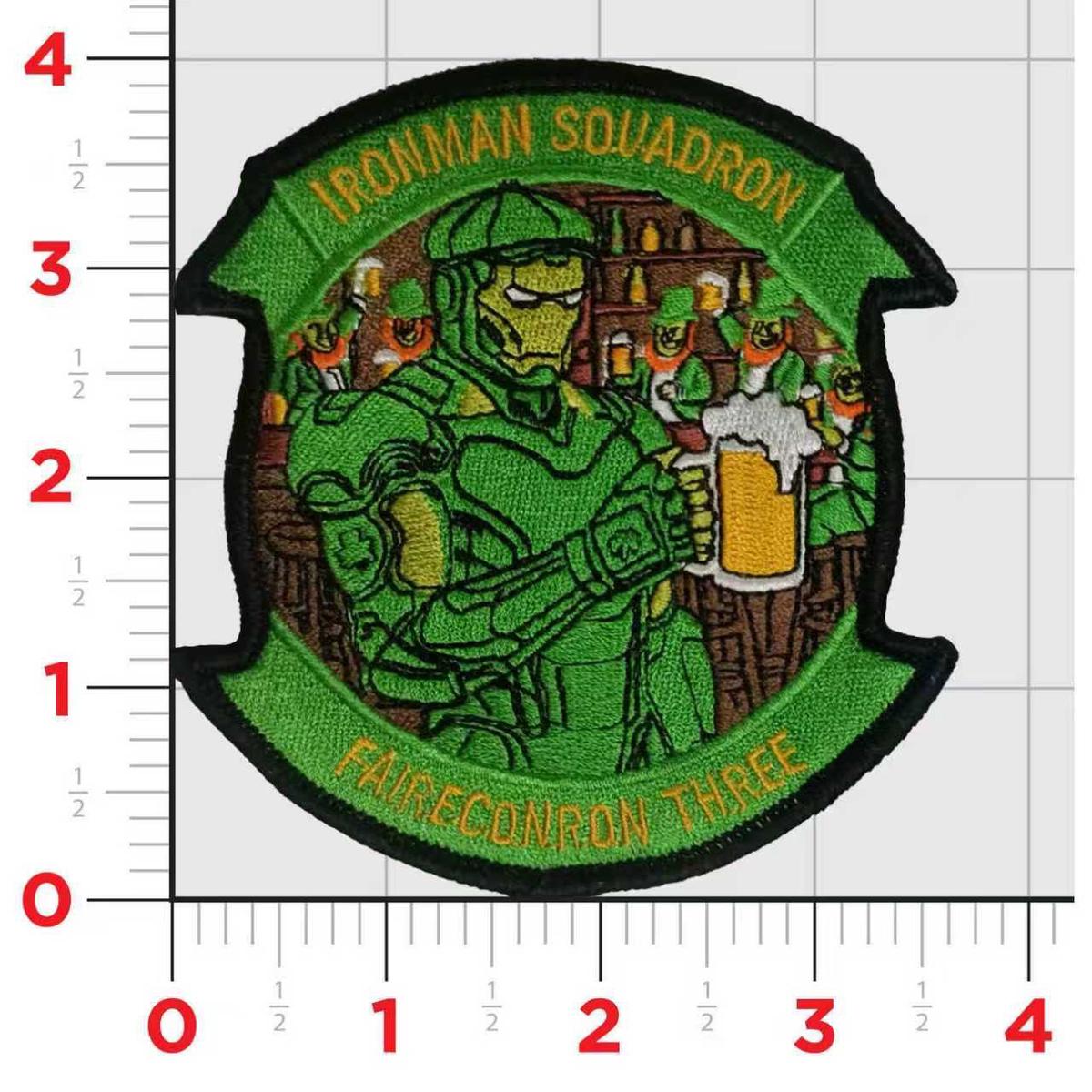 Official US Navy VQ-3 Ironmen St. Patricks Day Patch