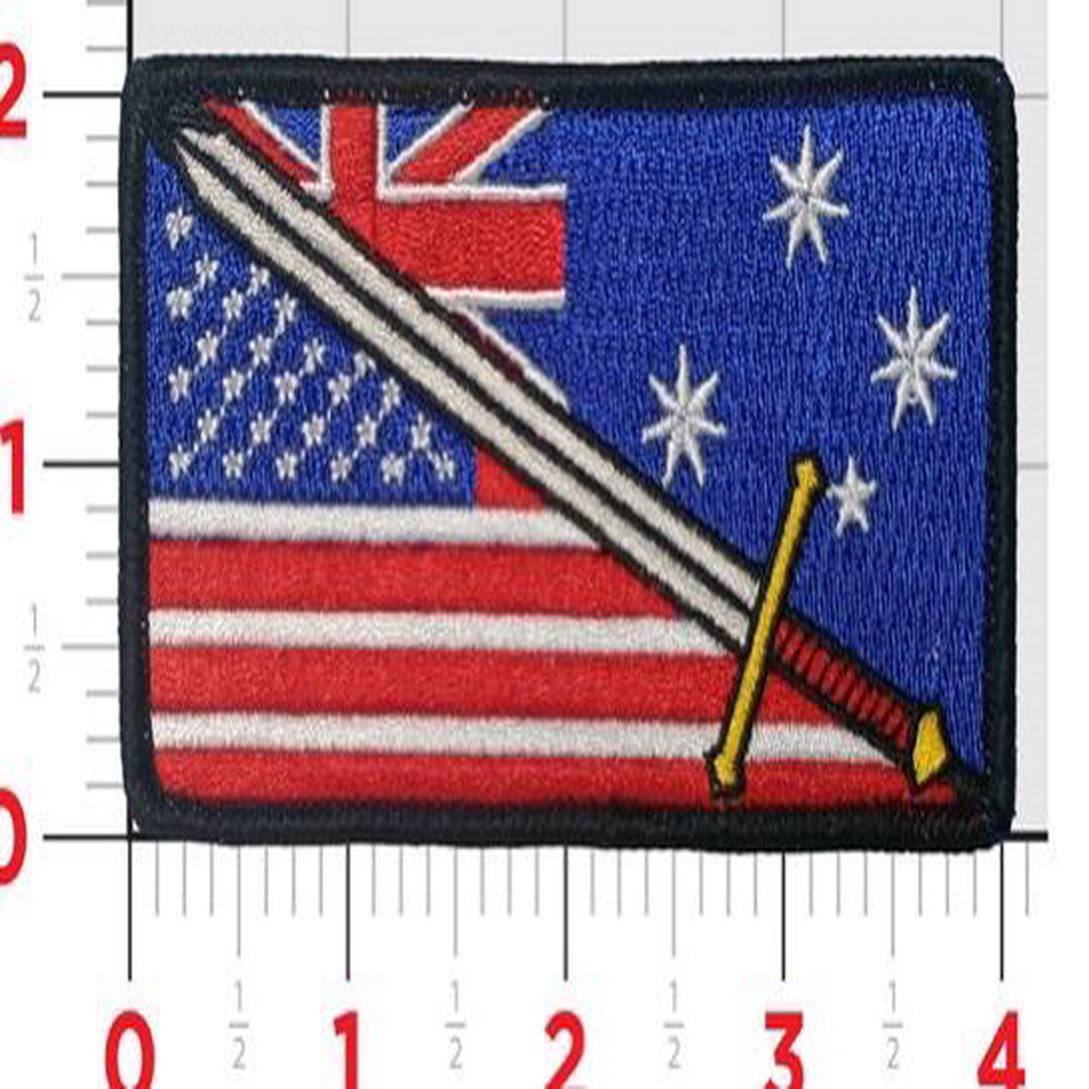 Official VAQ-129 Vikings USA and Australia Flag Patch