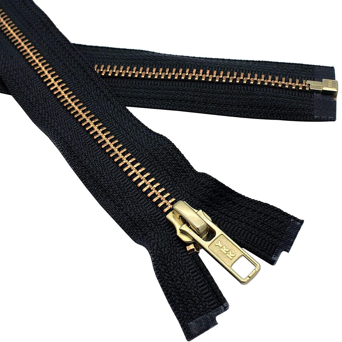 YKK 5 Brass Separating - Black White