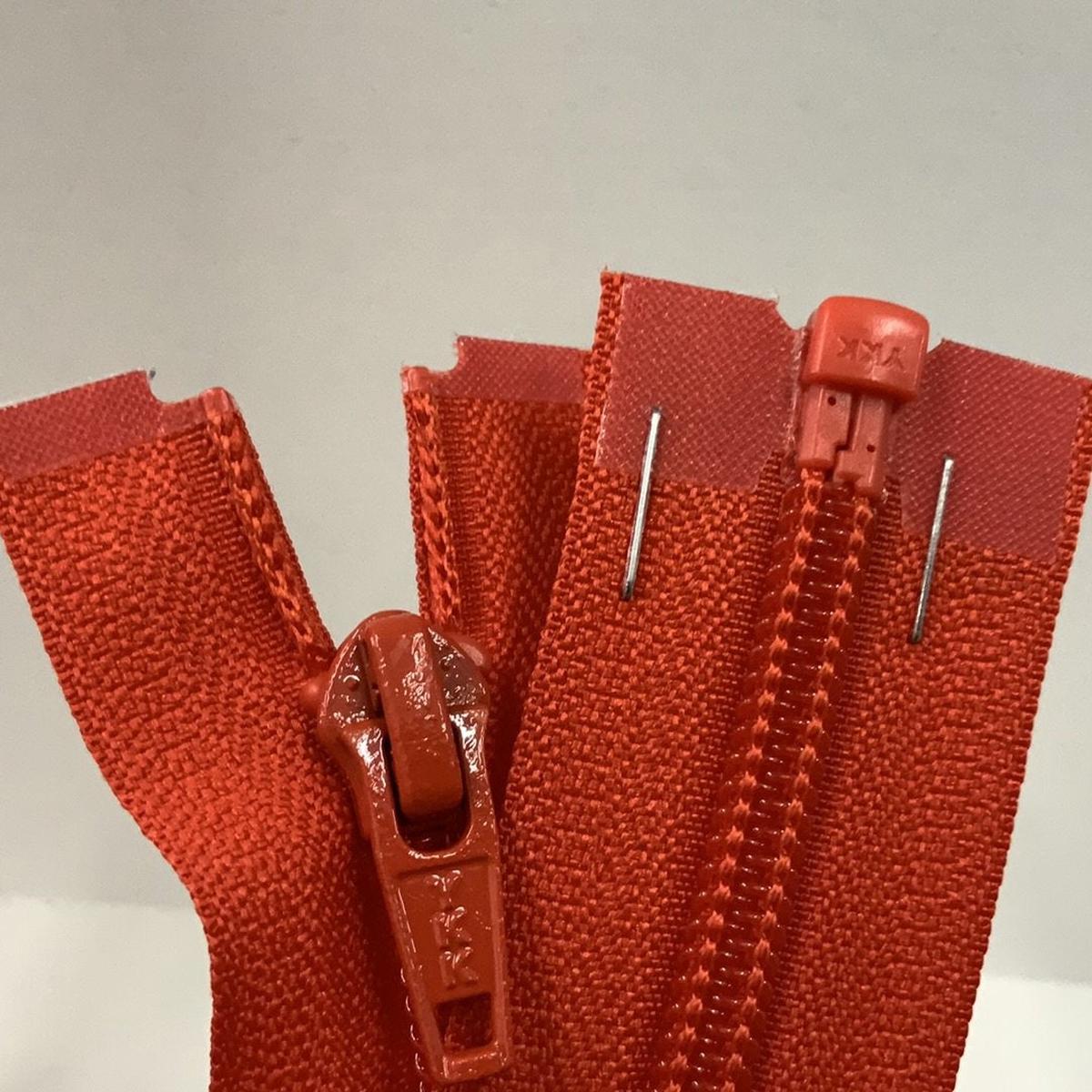 YKK Nylon Open End Zip Autumn Orange (819) - 61cm 24inch