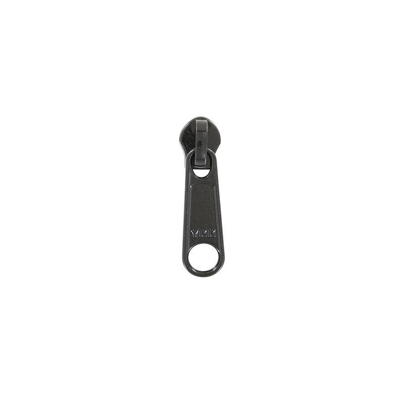 #3 Black, Coil, YKK Long Tab Semi-Swivel Slider, Zinc Alloy