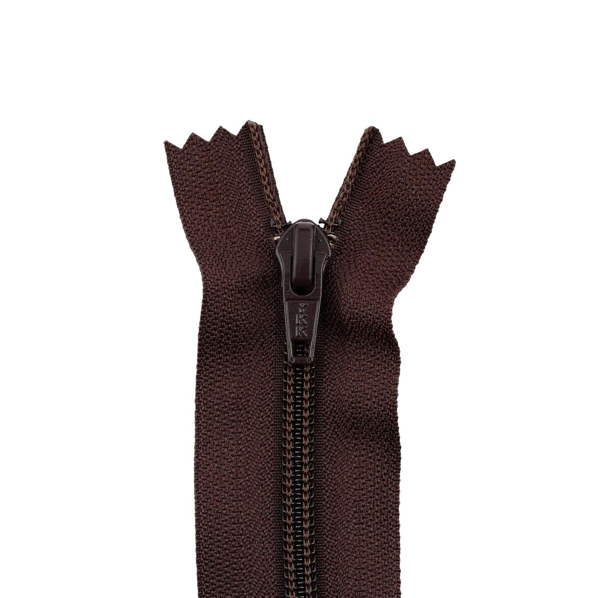 #5 Coil, Brown, 8" YKK Closed End Boot Zipper, Nylon