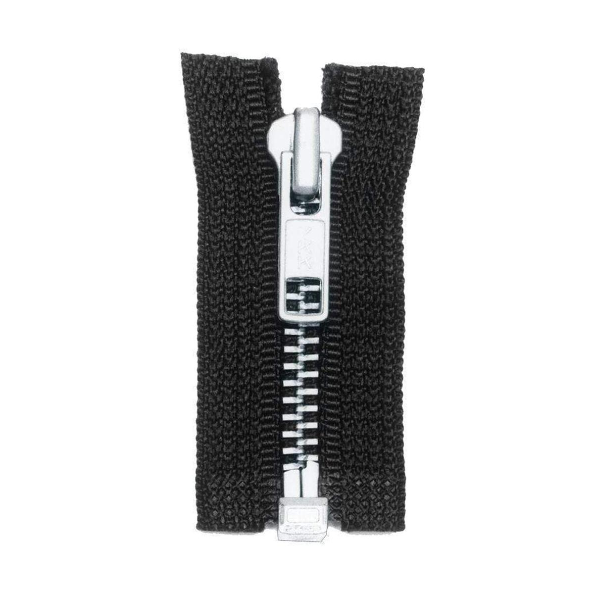 #5 Metal, Black, 36" YKK Separating Jacket Zipper with Aluminum Teeth