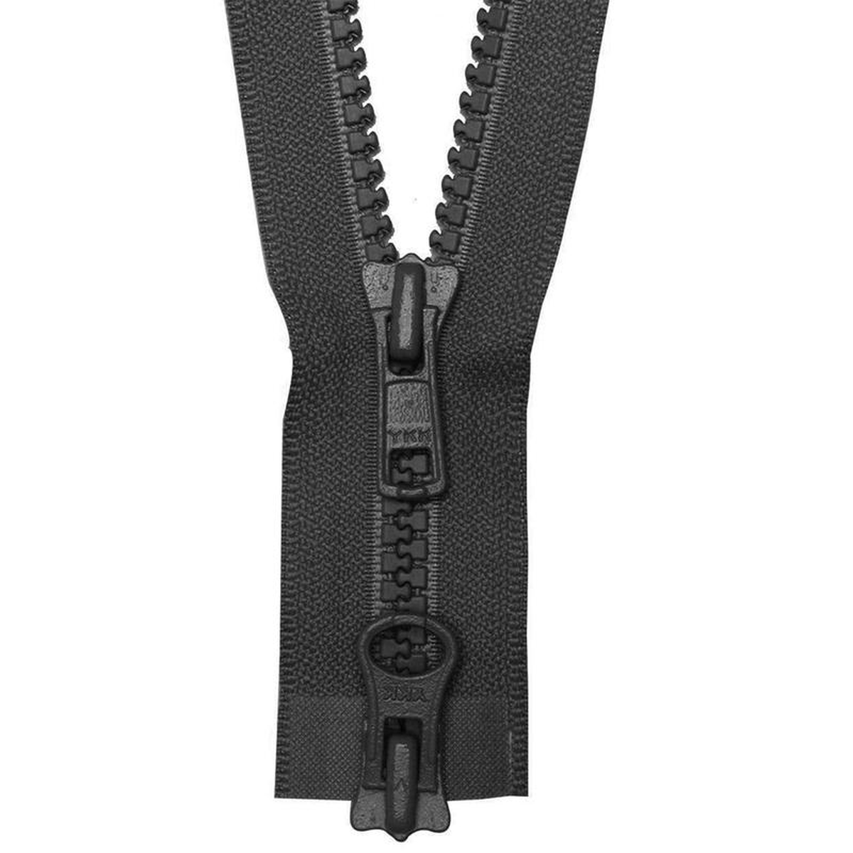 5 Vislon Black 308221 YKK Separating Two-Way Jacket Zipper Plastic
