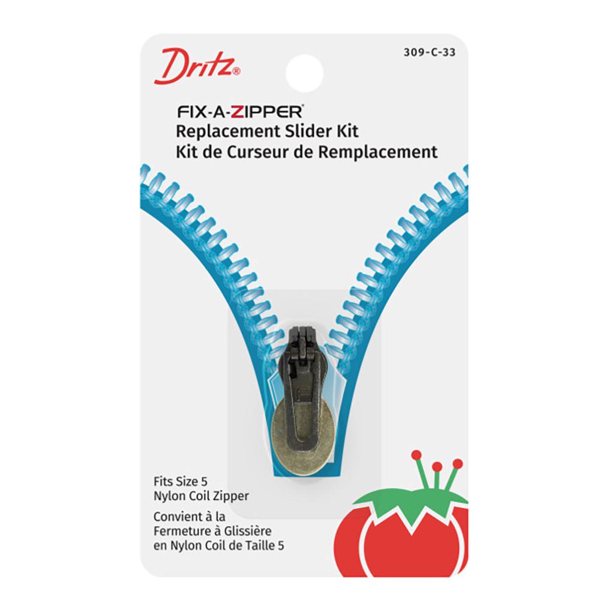Dritz Fix-A-Zipper Replacement Slider Kit - Coil