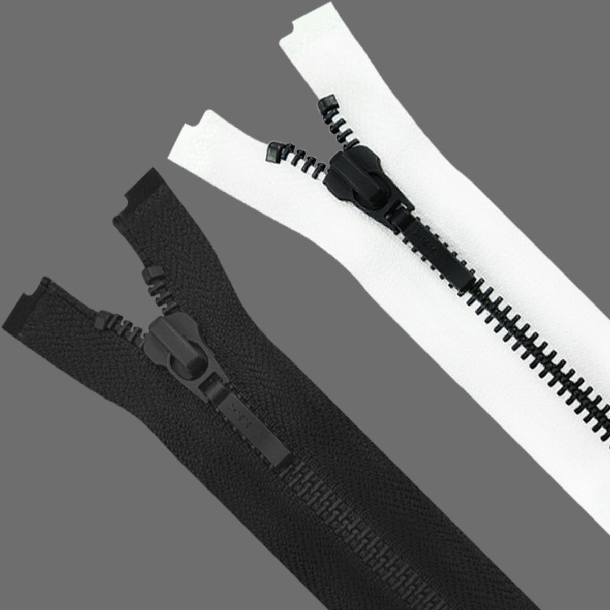 YKK- #5 Quality Designer Matte Black YKK Metal Zipper for Jackets