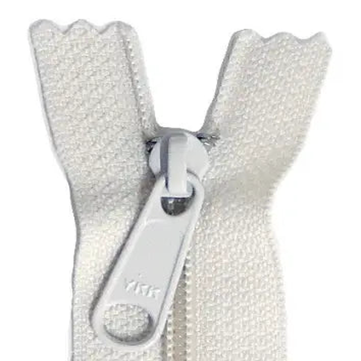 14in Ivory Zipper Closed End
