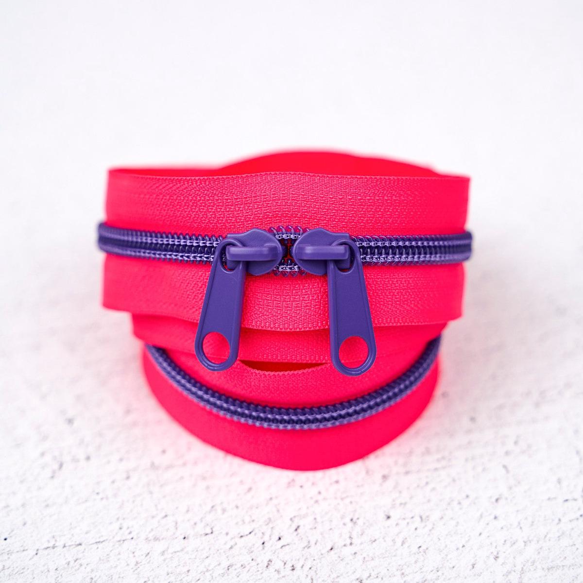 30in Handbag Zipper Raspberry Rave