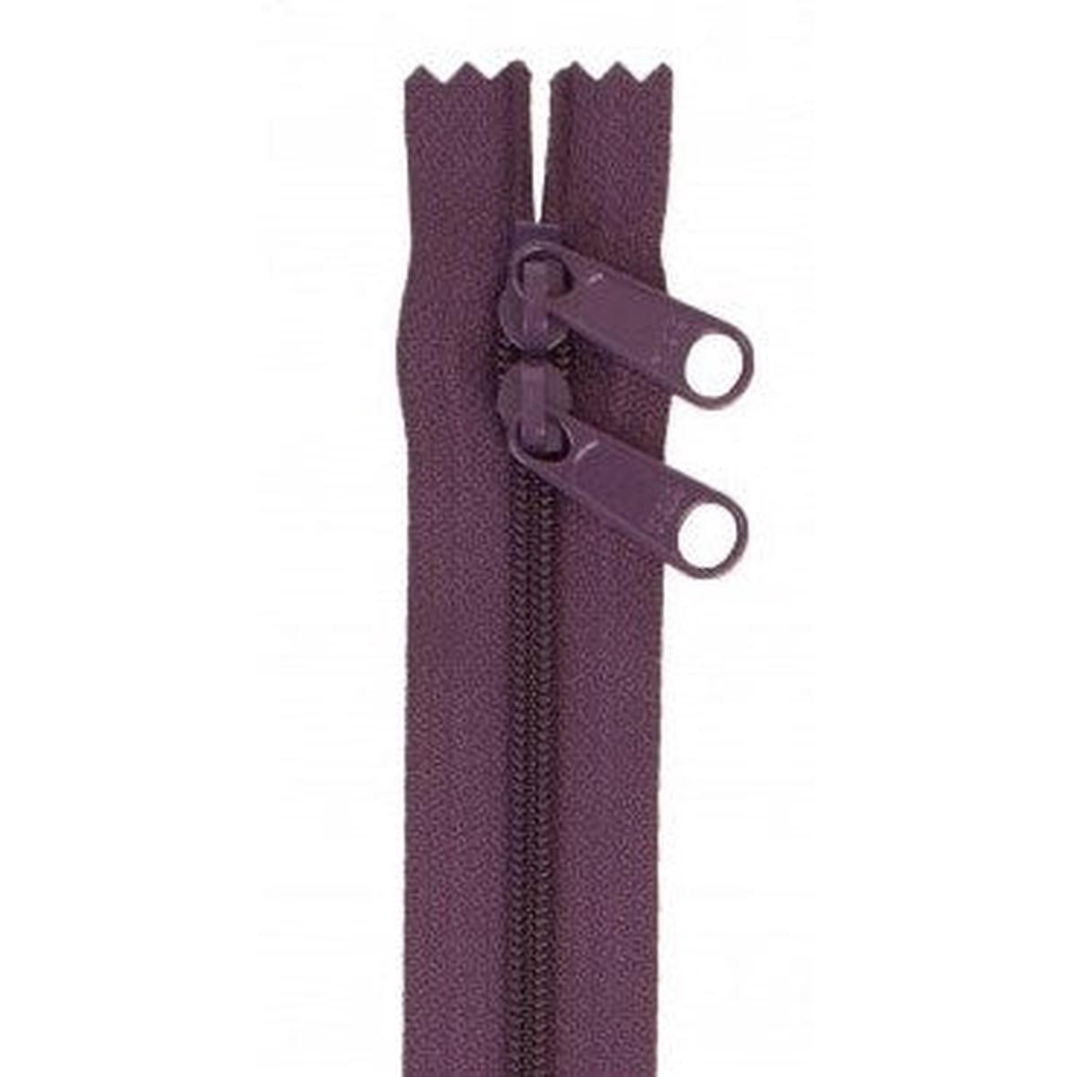 Eggplant 30" Double Pull Zipper
