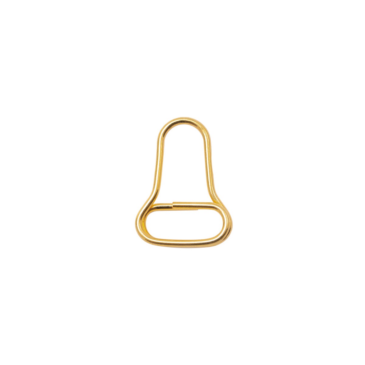 Mood Exclusive Italian Small Gold Open Bell-Shaped Metal Zipper Pull