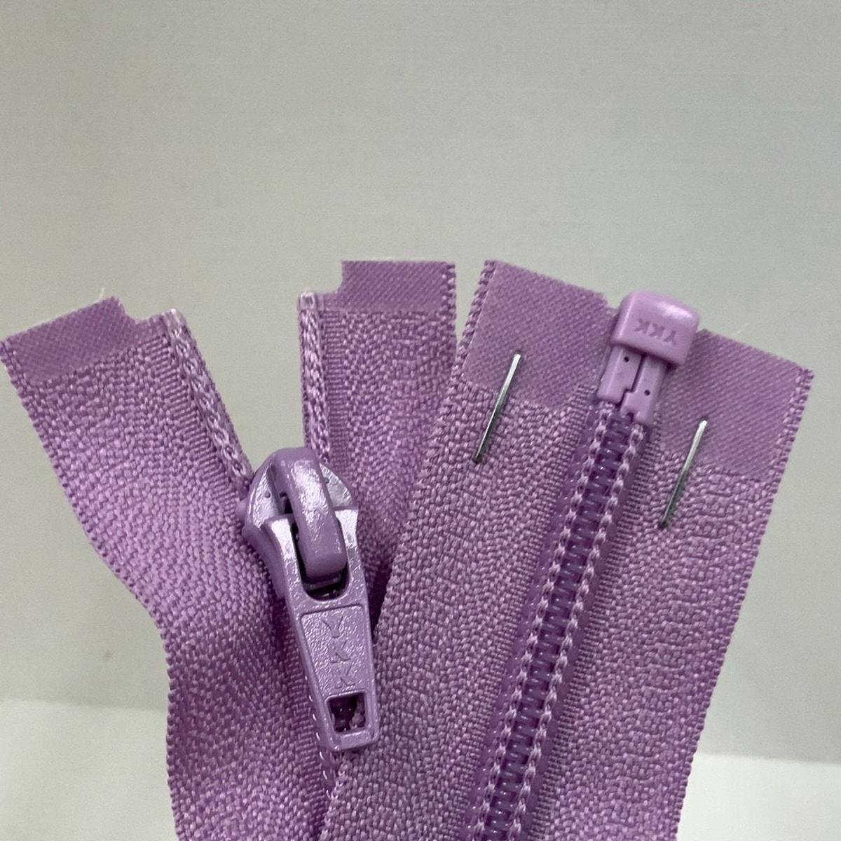 YKK Nylon Open End Zip Light Orchid (244) ZS1 - 18