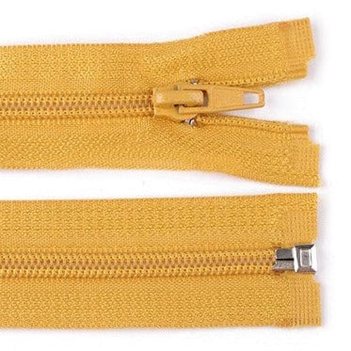 Zipper, openable - light mustard