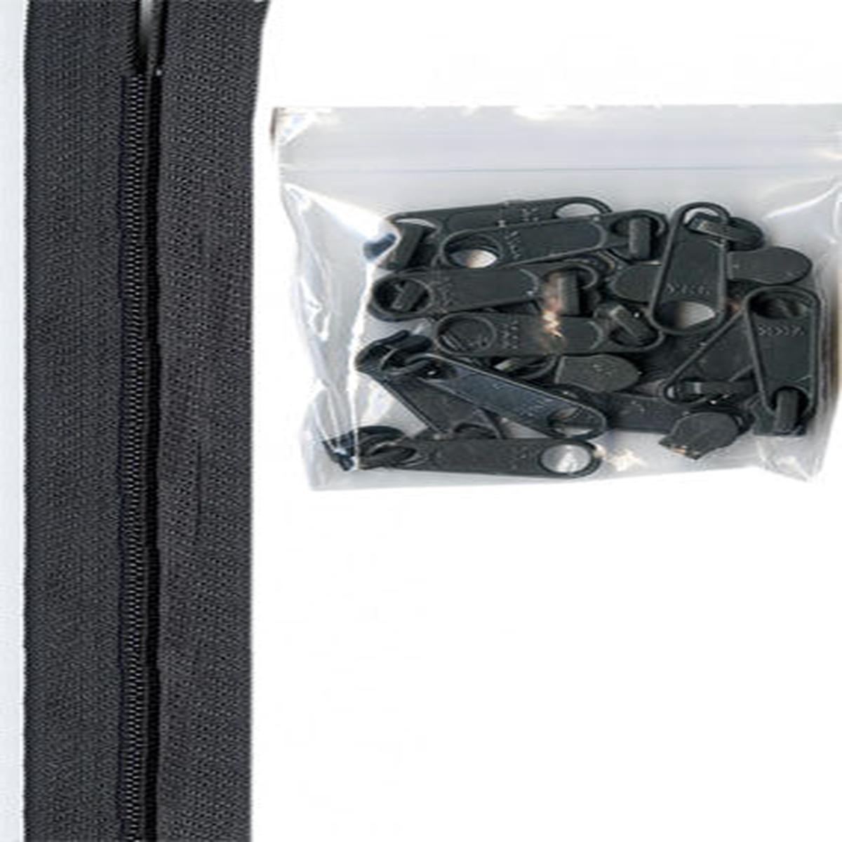 Zippers by the Yard - Slate Gray