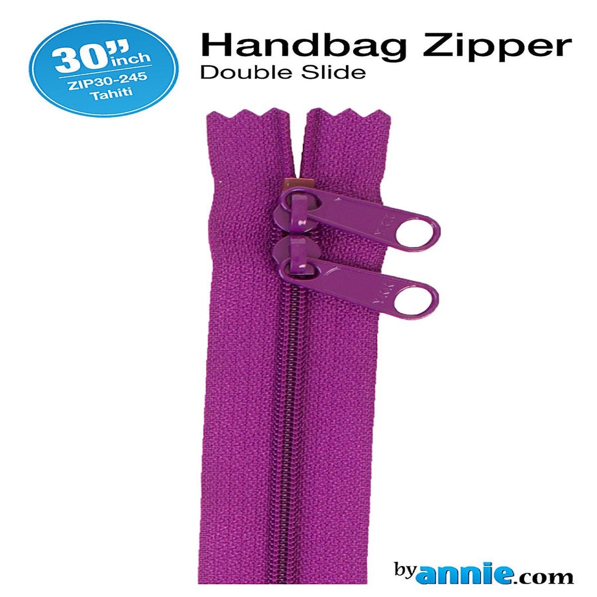 30 Inch Double Slide Nylon Coil Zipper #4.5 from By Annie - Tahiti