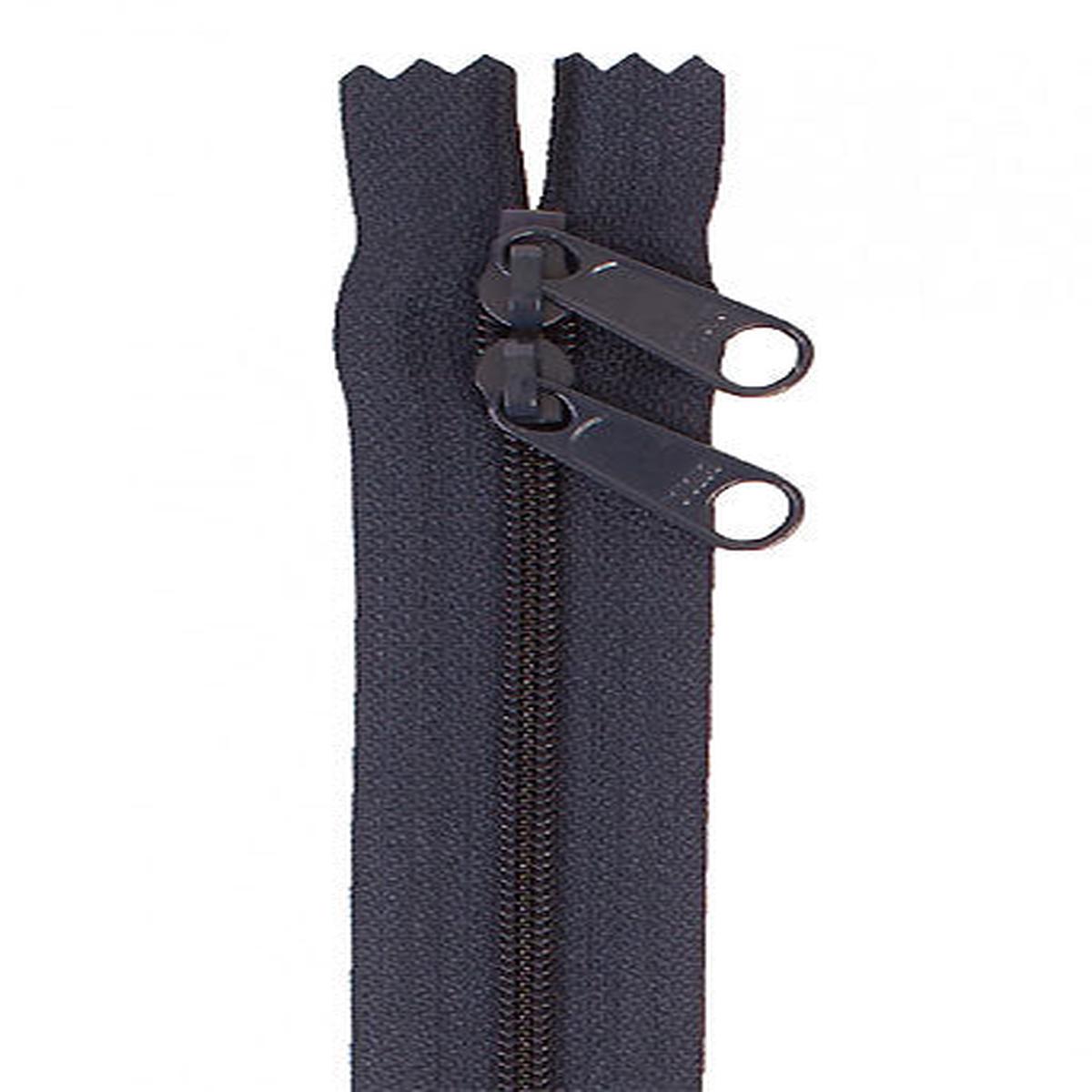 40 Inch Double Slide Nylon Coil Zipper #4.5 from By Annie - Navy