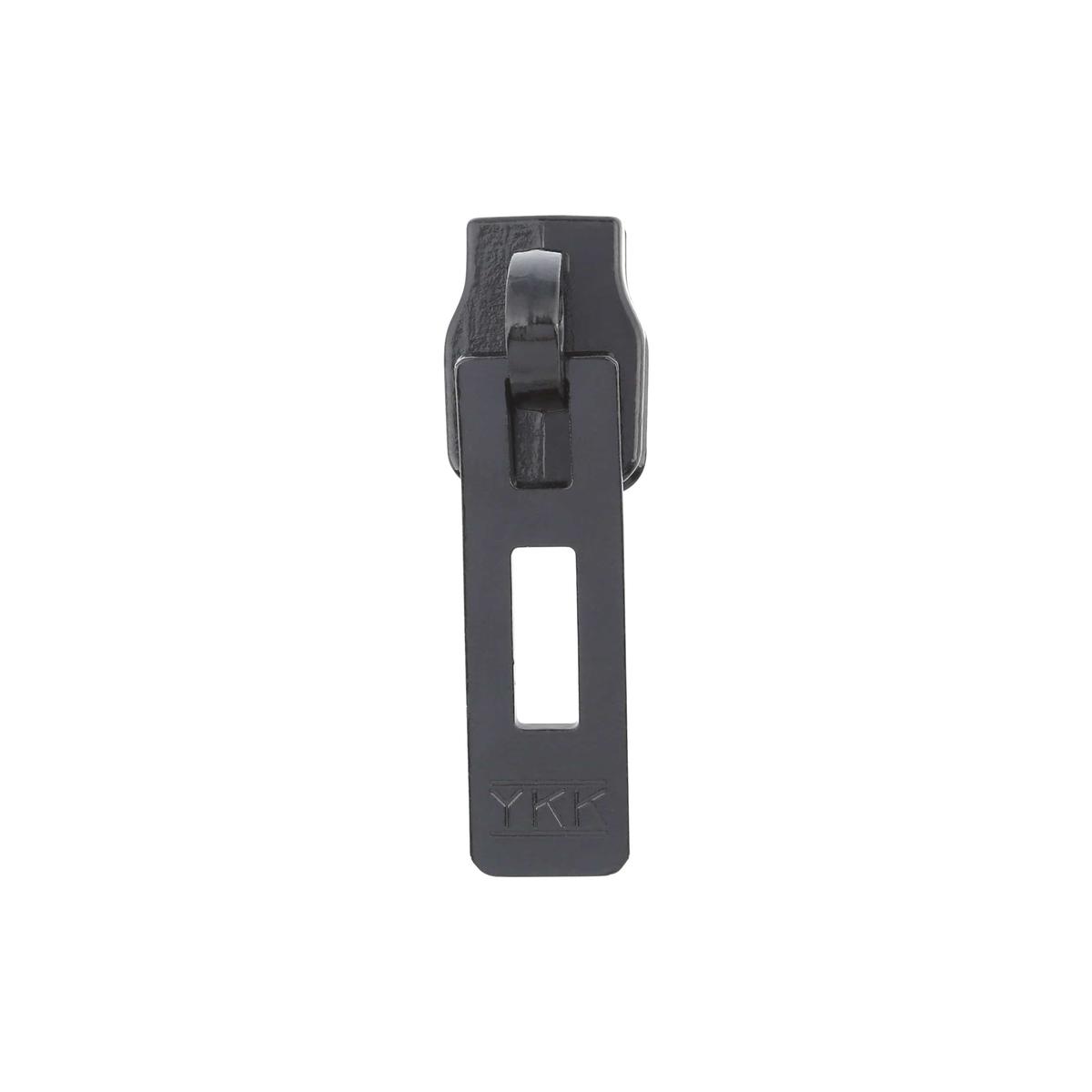 #9 Black, Coil, YKK Long Tab Padlock Zipper Slider, Zinc Alloy