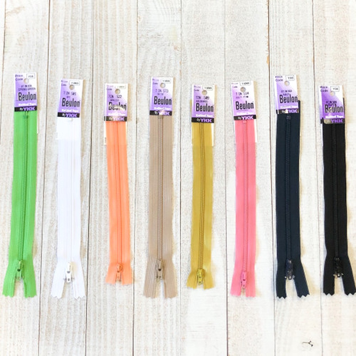 Beulon Knitted Tape Zipper 7 inch - YKK Lightweight zipper