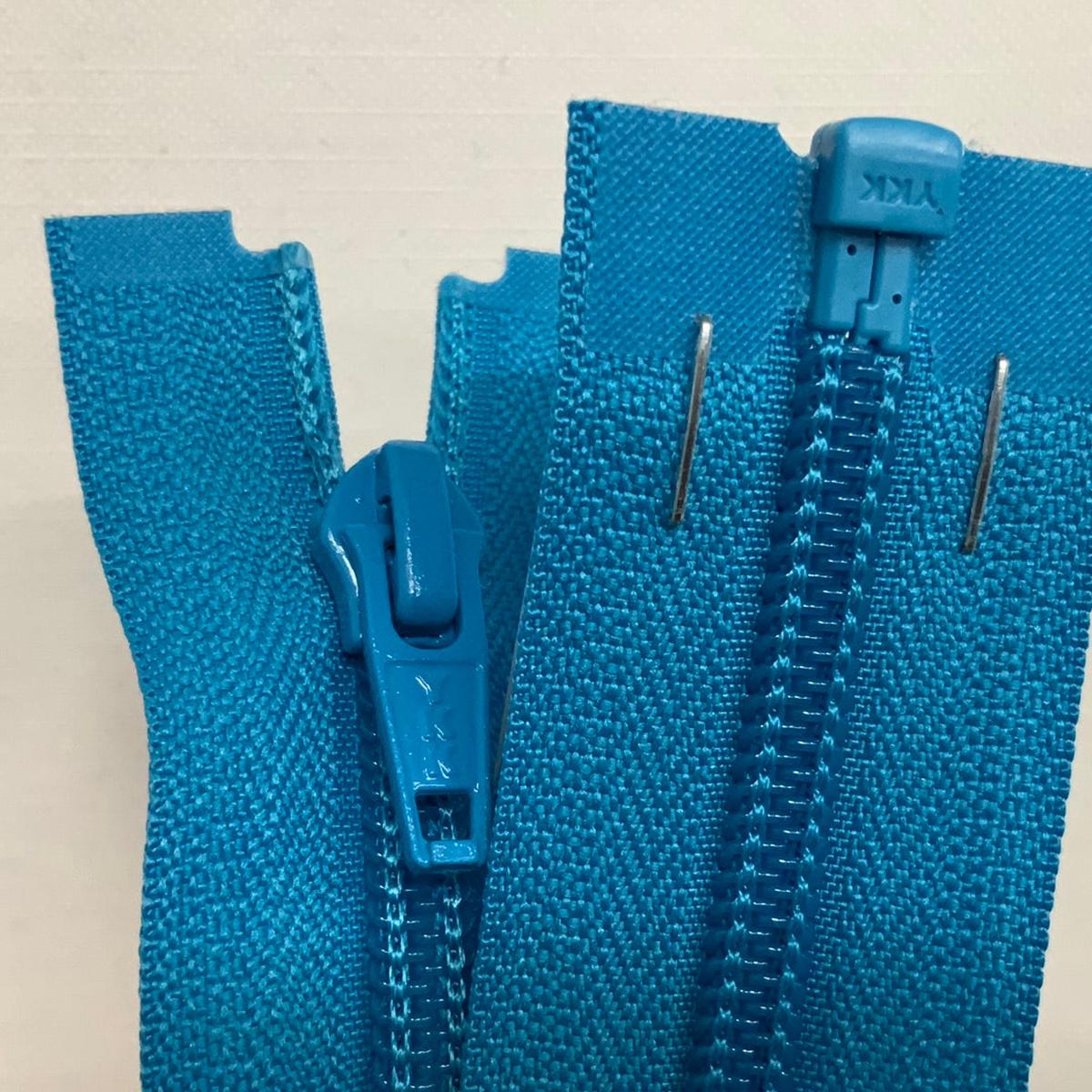 YKK Nylon Open End Zip - Dark Dusky Blue (162) - 81cm 32inch