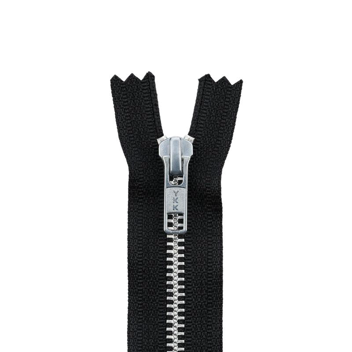 6 Metal Black 88221 YKK Closed End Zipper with Aluminum Teeth