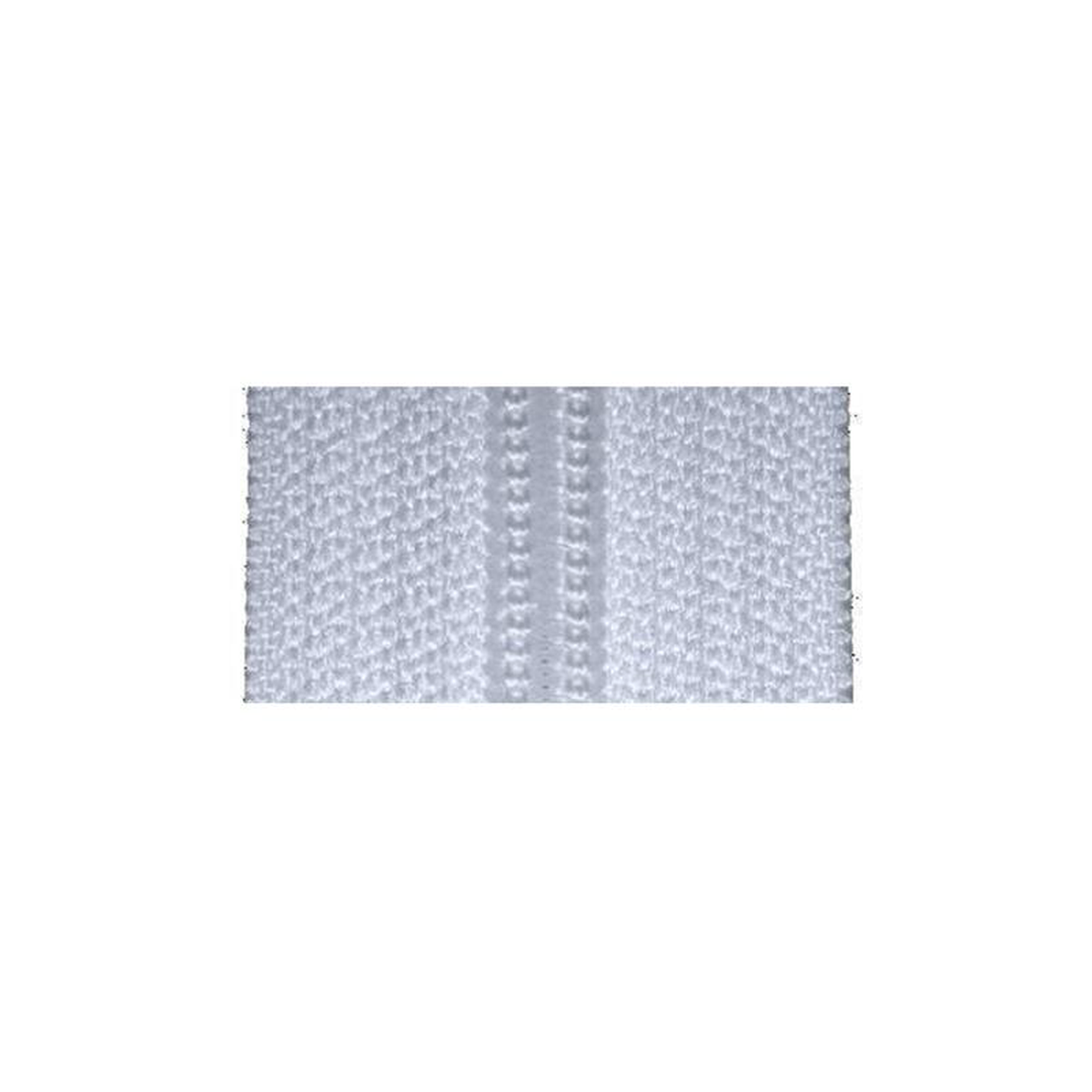 9 White YKK Coil Zipper Tape Nylon