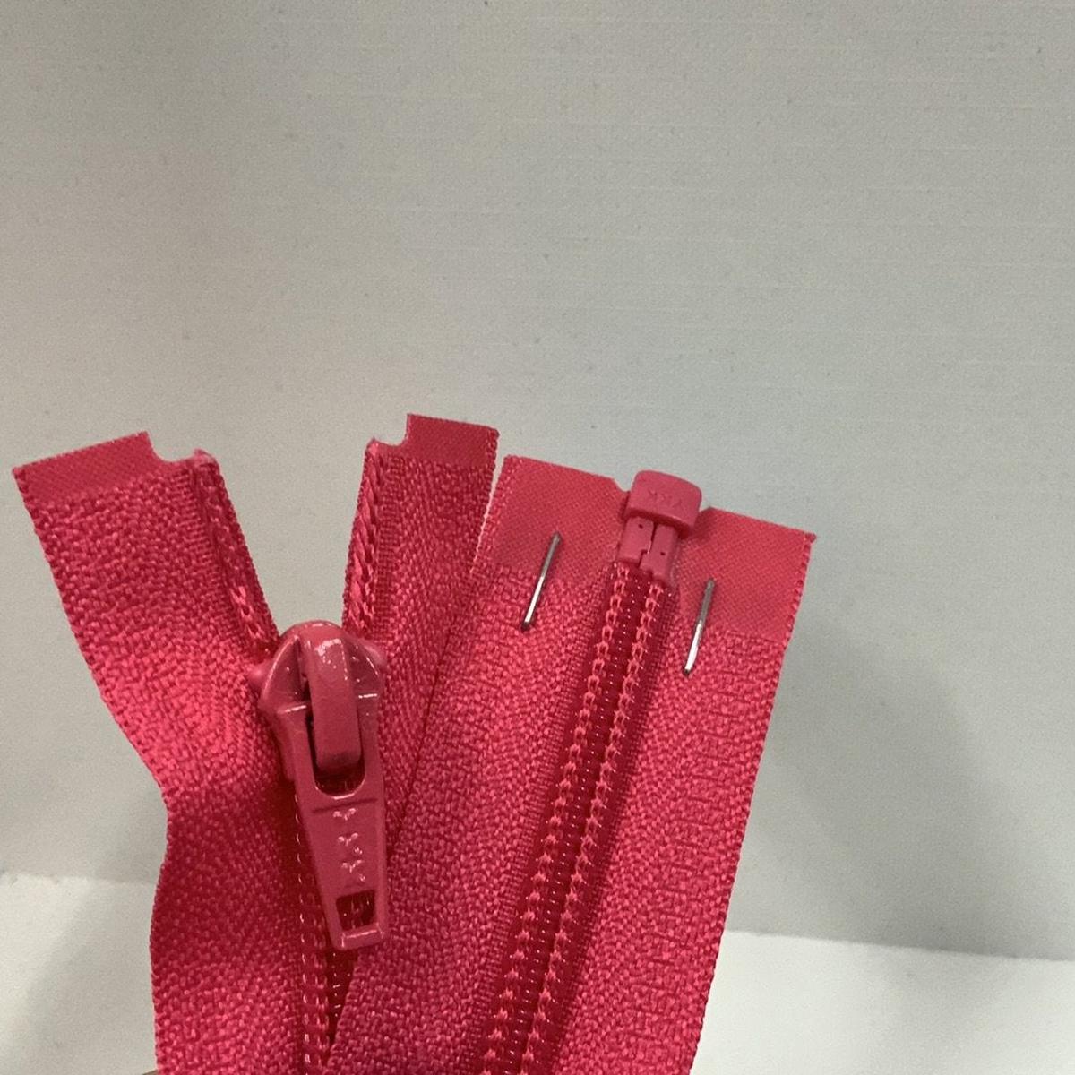 YKK Nylon Open End Zip Shocking Pink (516) - 46cm 18inch