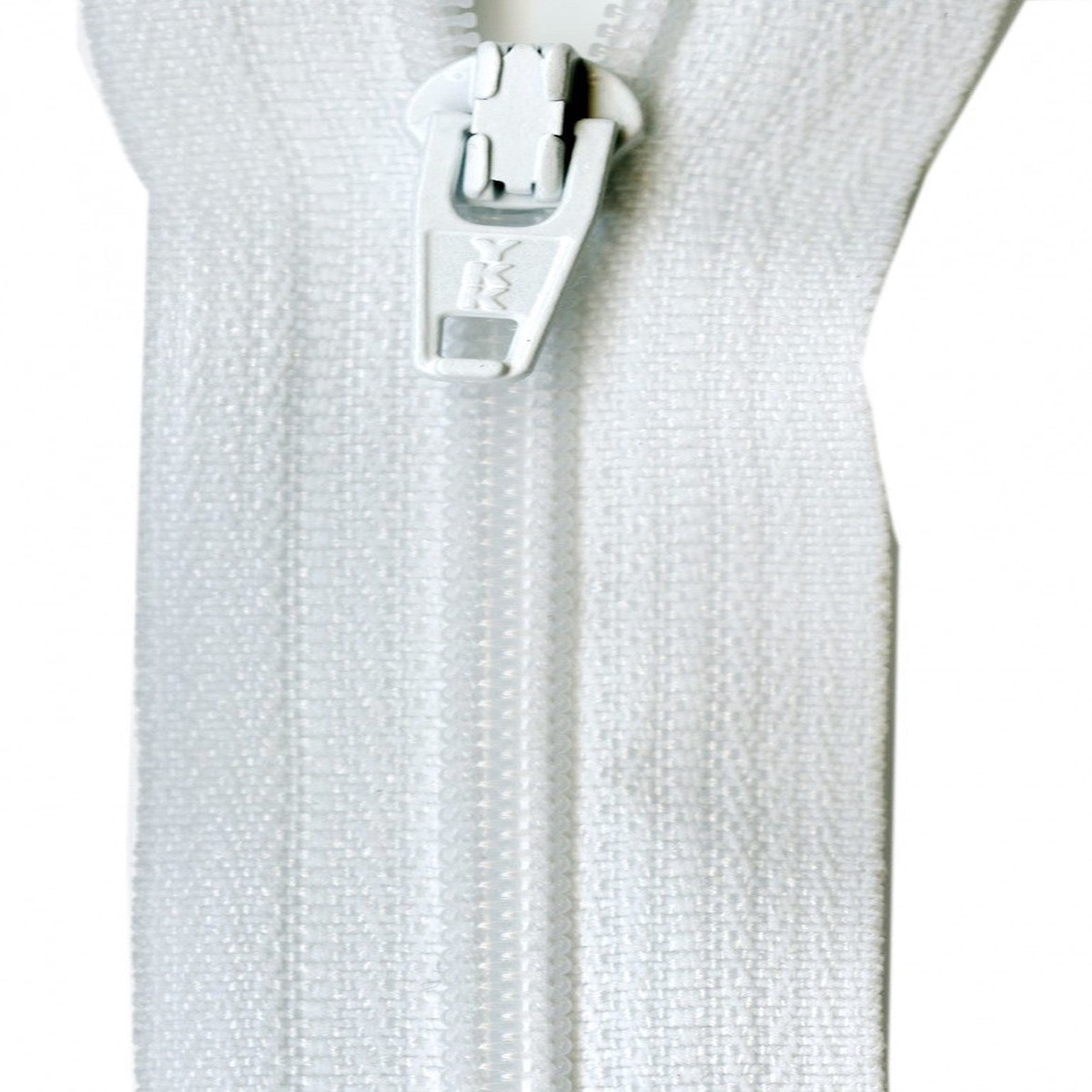 Ziplon Coil Zipper 14'' White YKK YKK-ZIP14-501 1