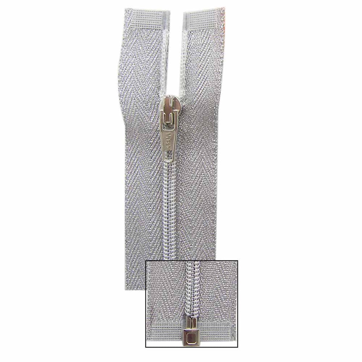 Zipper, VIZZY Metallic One-Way Separating Zipper 50cm (20)