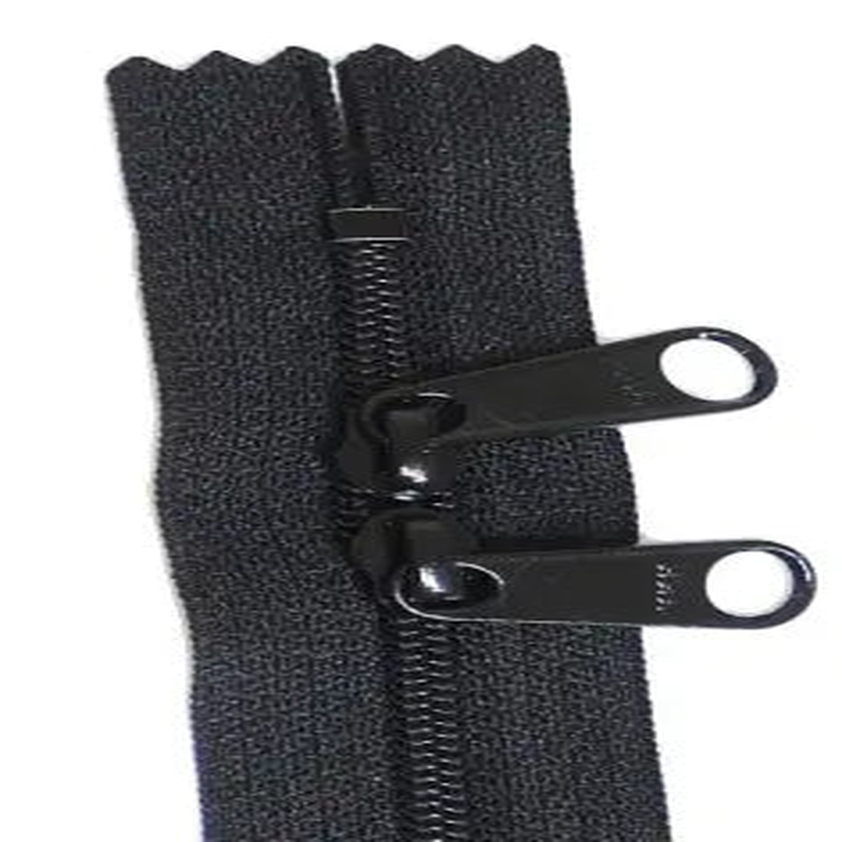 24in Black Zipper Double Slide