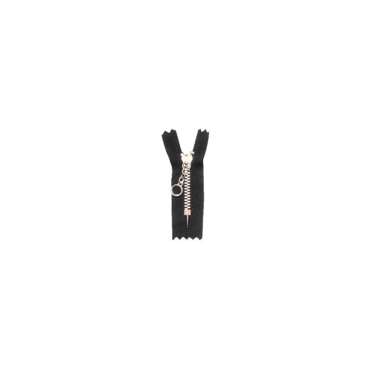 3 Metal Black 88221 YKK Closed End Handbag Zipper with Brass Teeth
