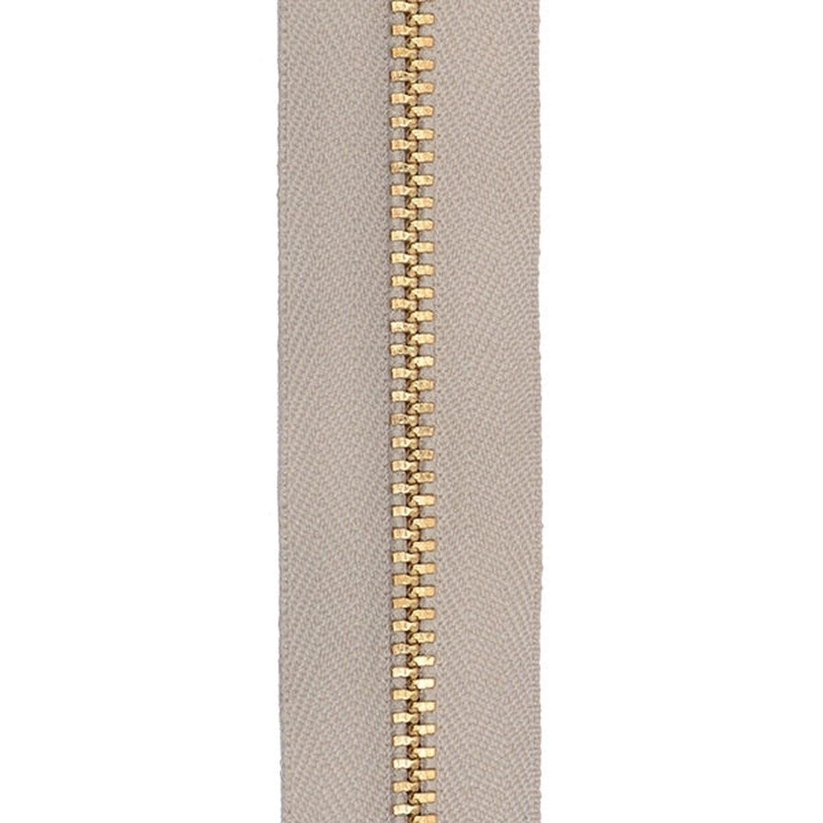 YKK #4 Brass Zipper Tape - Beige
