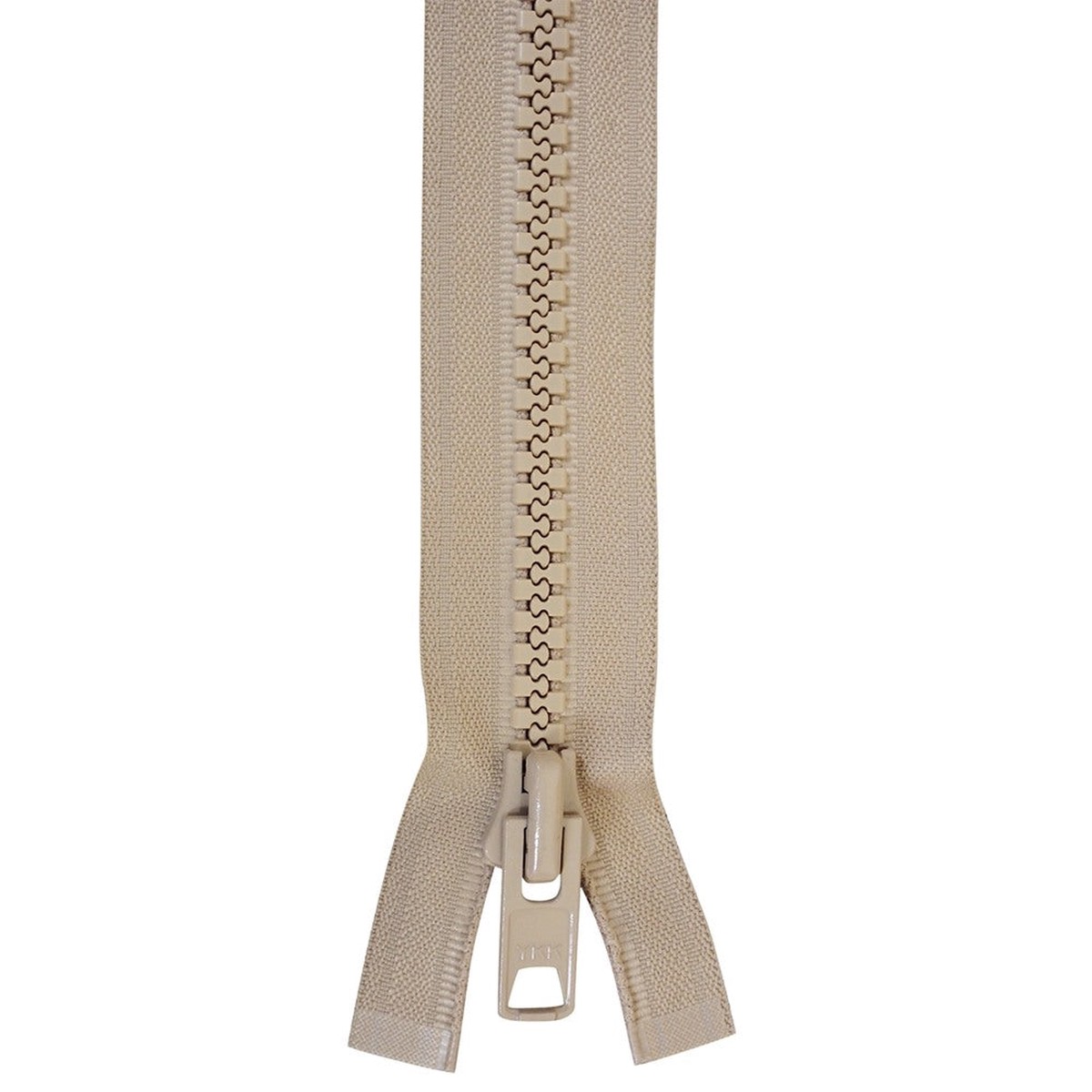 YKK Vislon #10 Lock Slide Zipper - 84-inch - Beige