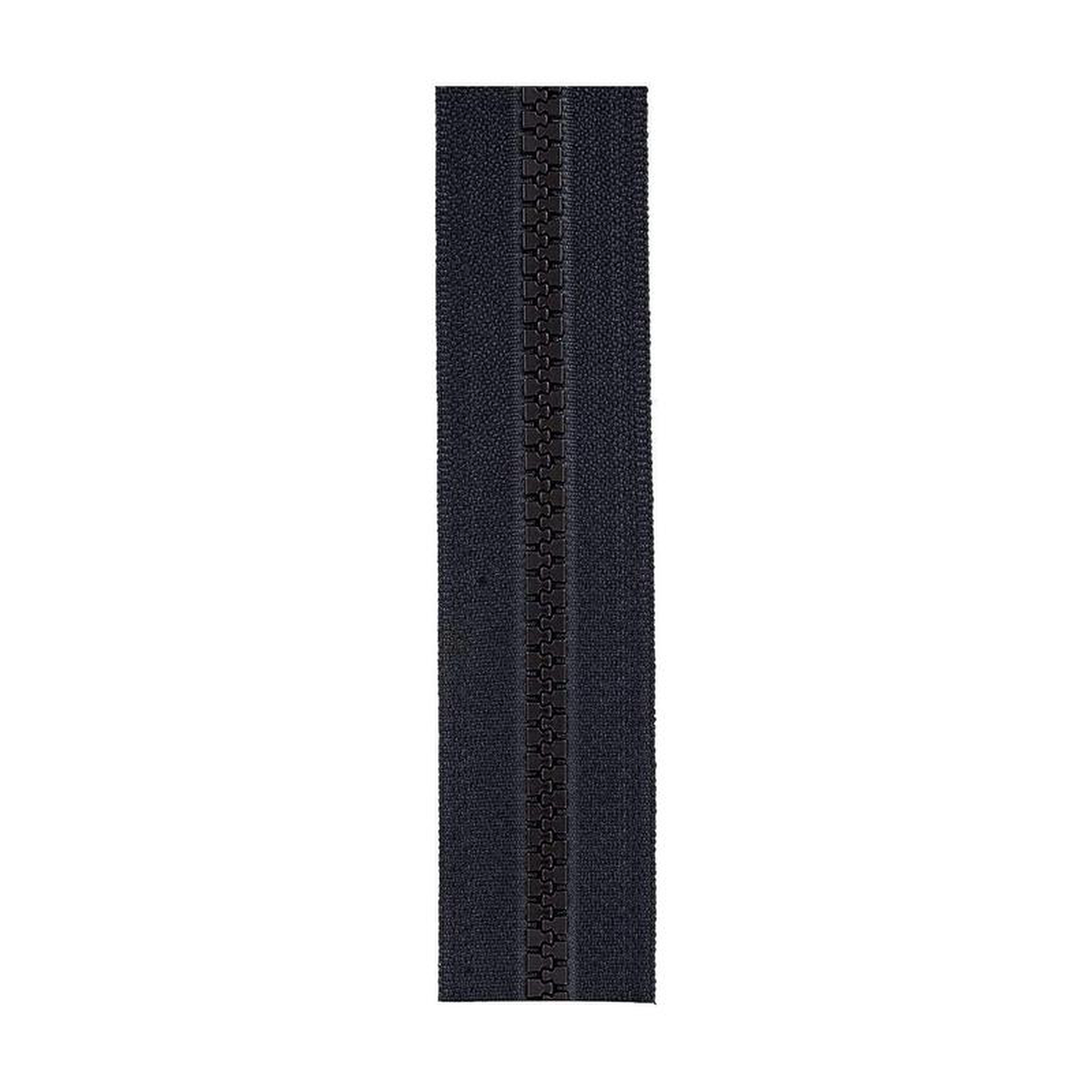 5 Black YKK Vislon Zipper Tape with Black Plastic Teeth
