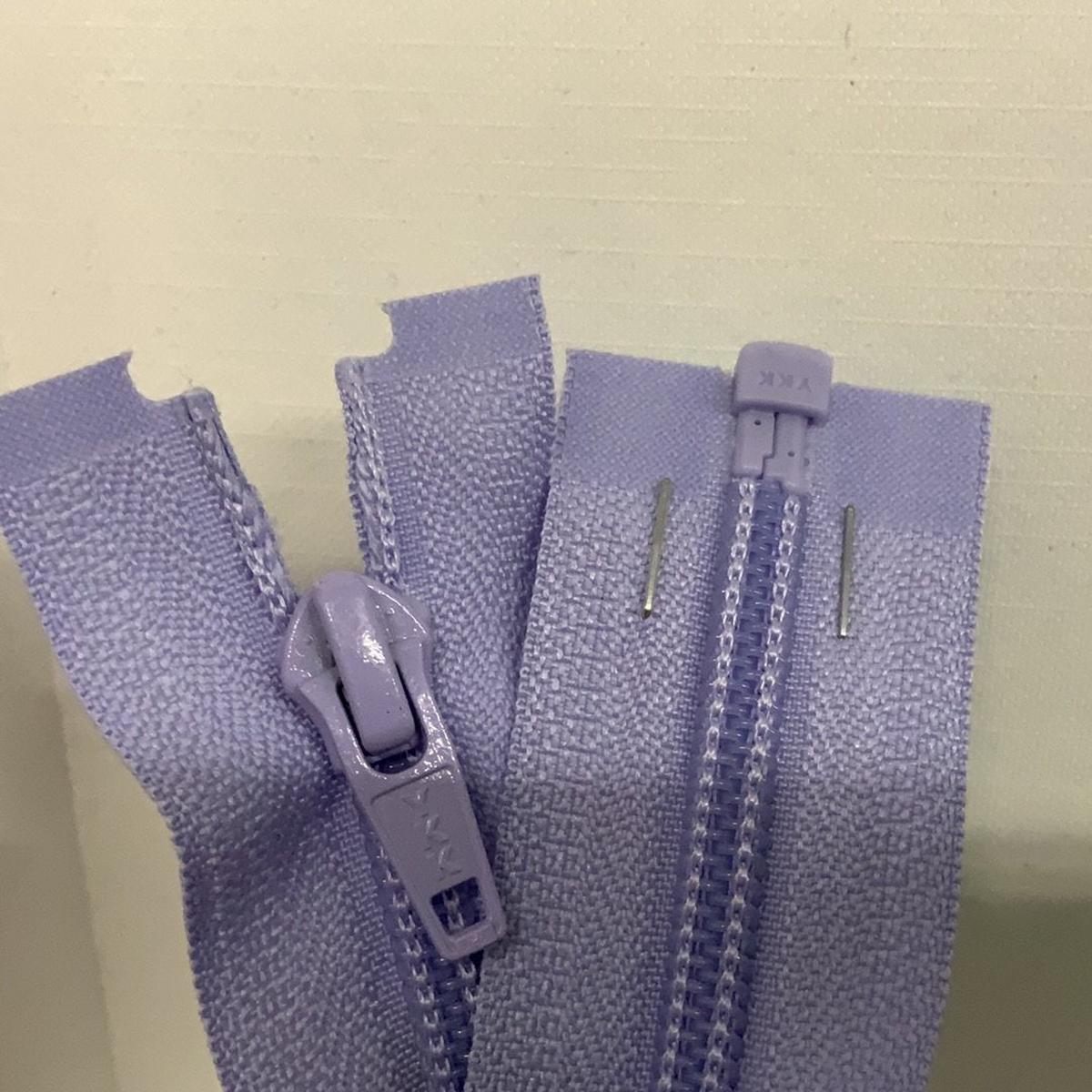 YKK Nylon Open End Zip 30inch Iris (268) - 18