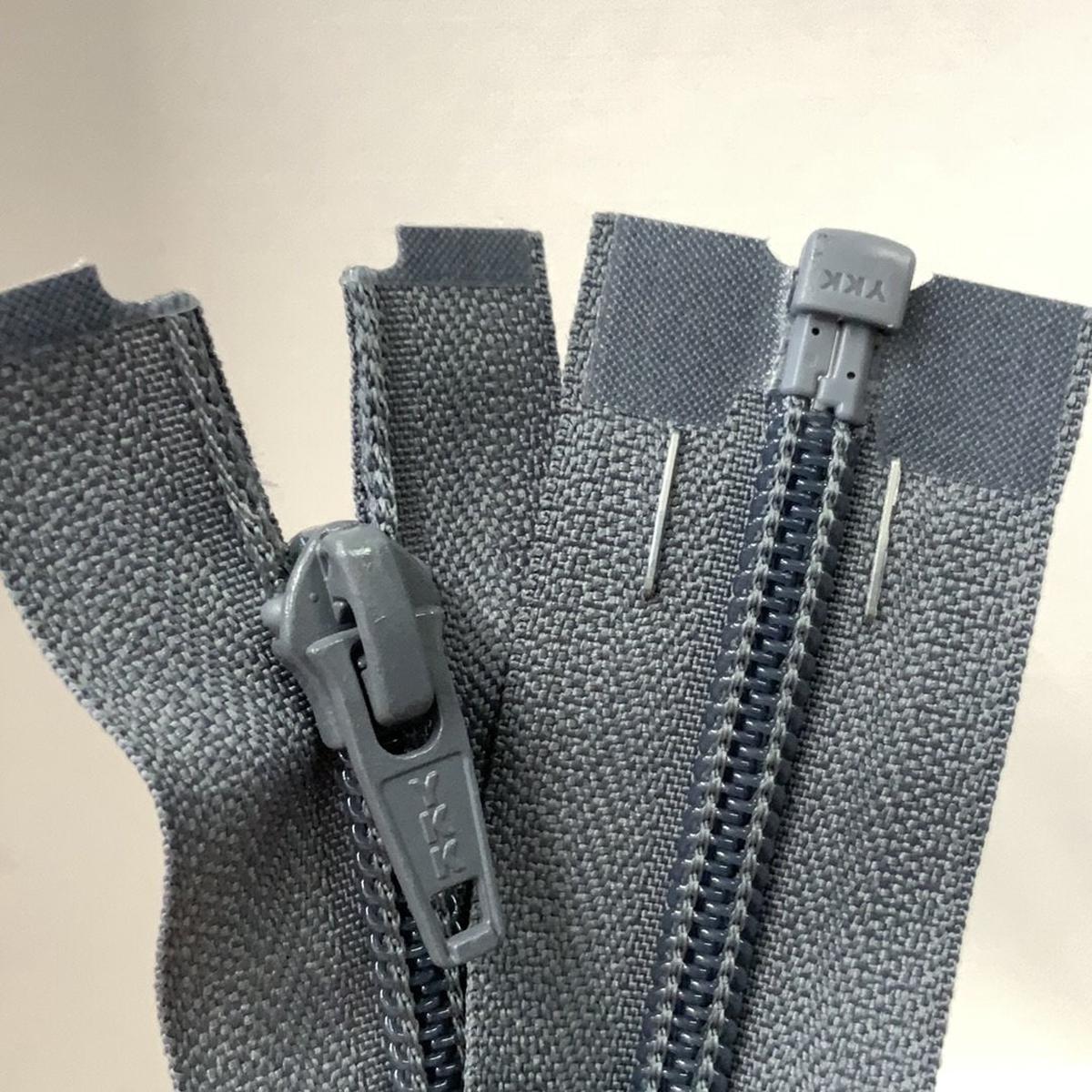 YKK Nylon Open End Zip Dark Grey (578) - 71cm
