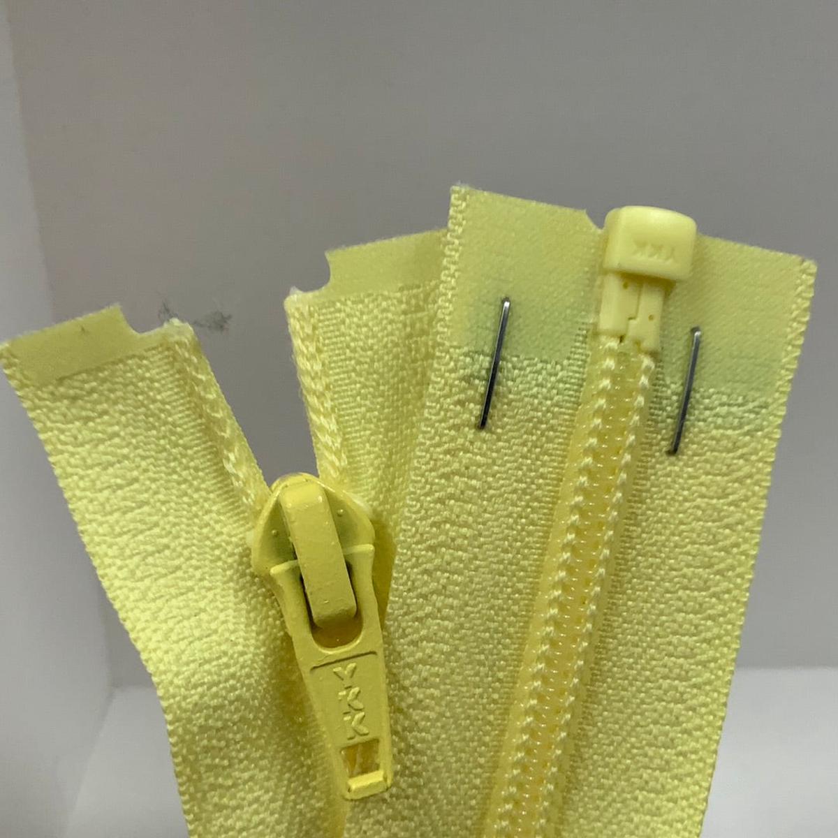 YKK Nylon Open End Zip Lemon (503) - 76cm 30inch