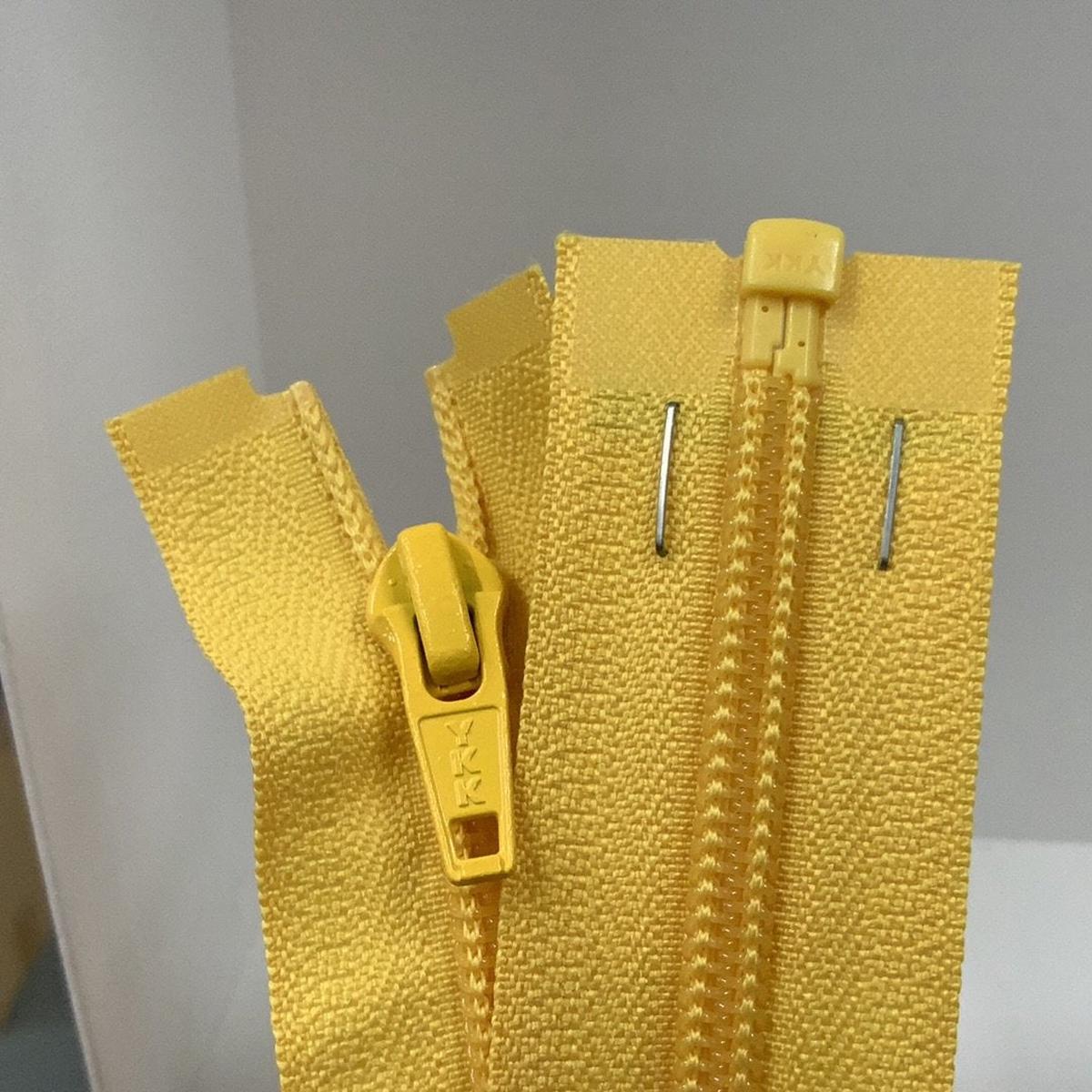 YKK Nylon Open End Zip Yellow Gold (001) - 51cm 20inch