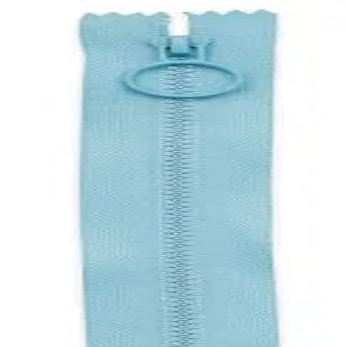 16in Light Blue Hoop Pull Zipper 2pk