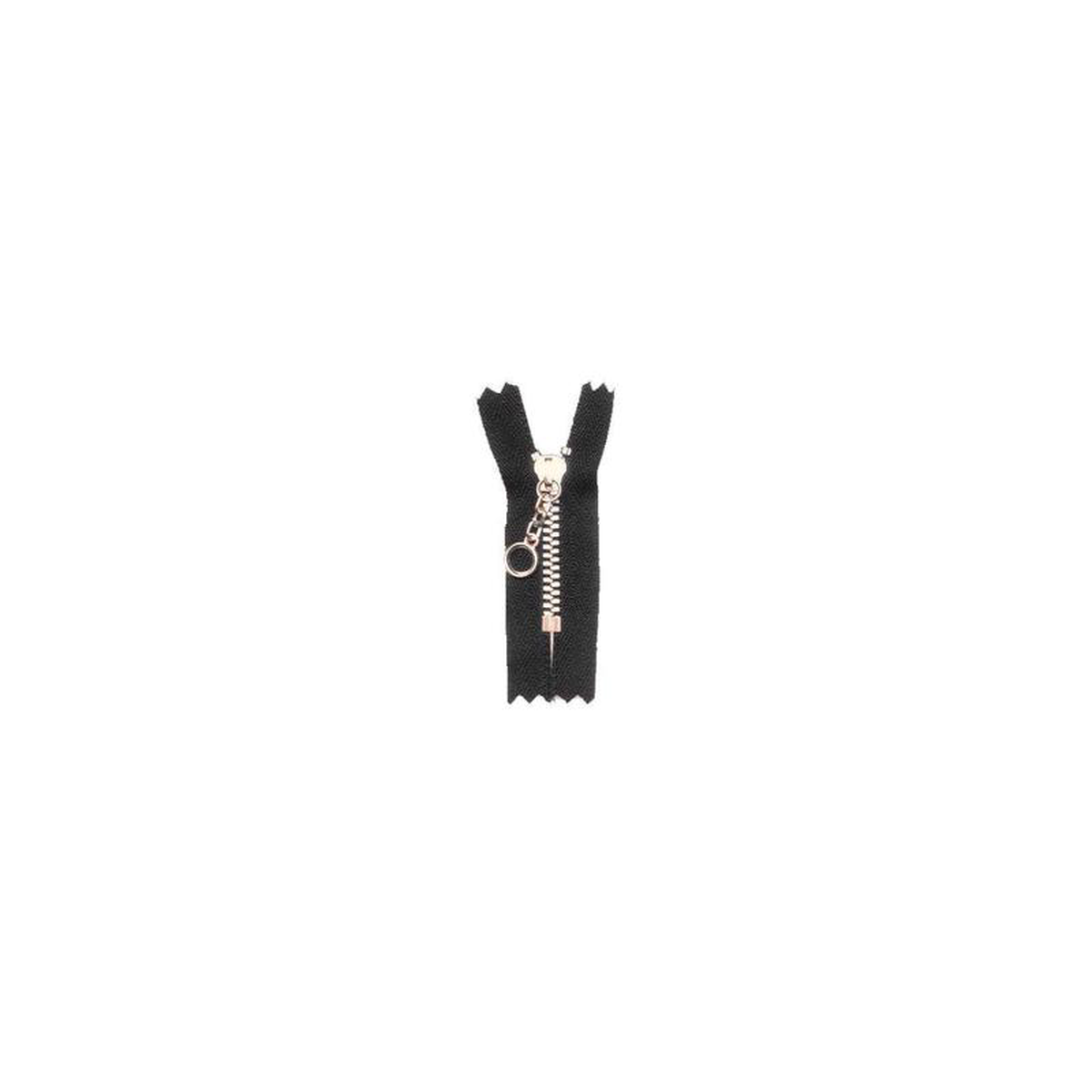 3 Metal Black 48221 YKK Closed End Handbag Zipper with Brass Teeth