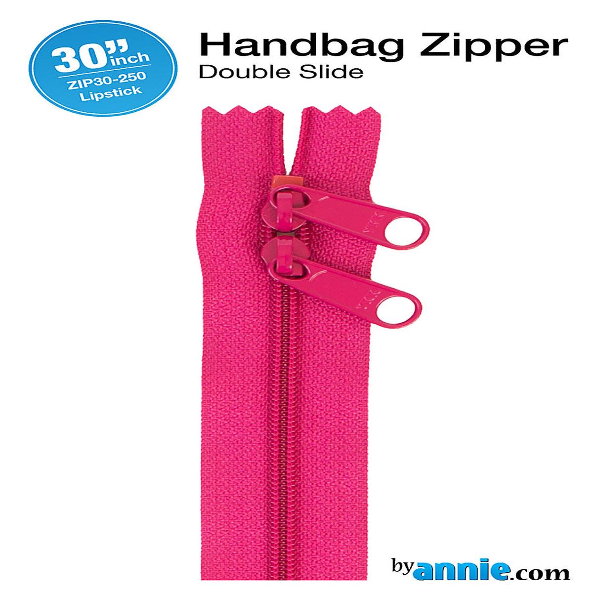 30 Inch Double Slide Nylon Coil Zipper #4.5 from By Annie - Lipstick
